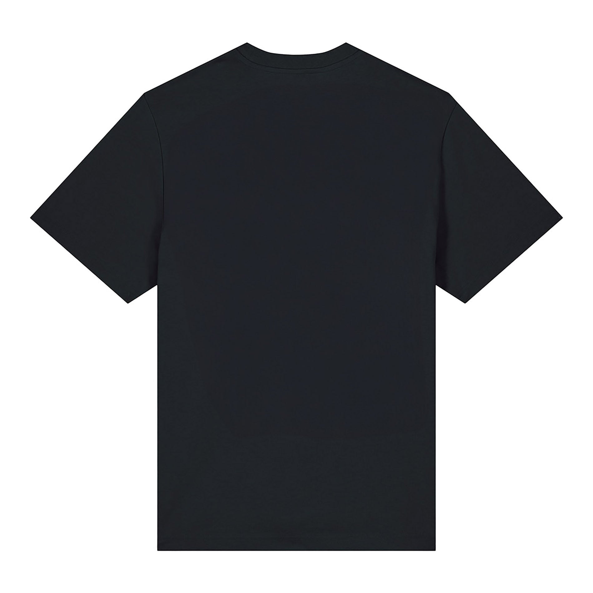 T-Shirt Panda von PsychoLab - rückseitige Ansicht des schwarzen T-Shirts ohne Druck, minimalistischer Style ideal für jeden Anlass.