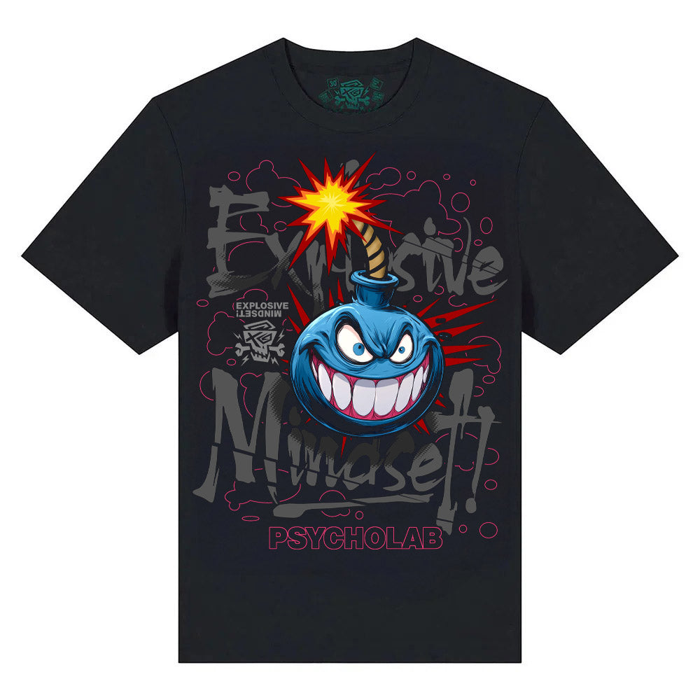 Bomb Streetwear T-Shirt Black – Explosive Graffiti-Attitüde