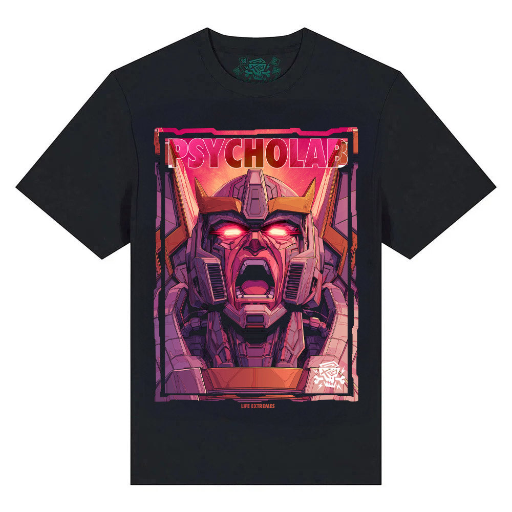 Screaming Robot Streetwear T-Shirt – Neon Cyberpunk Statement