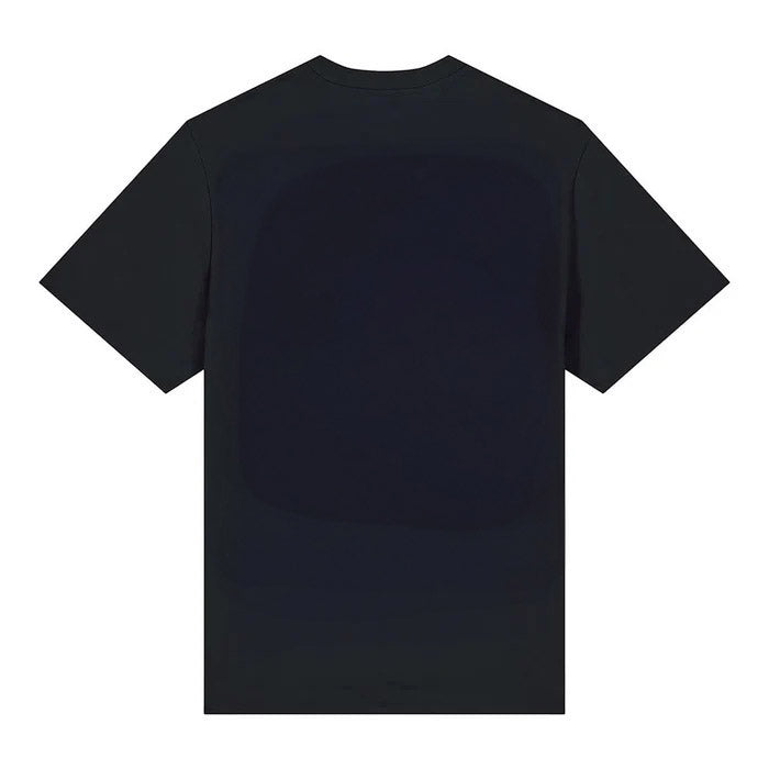 Metal Box Streetwear T-Shirt – Chrome Logo Statement Schwarz