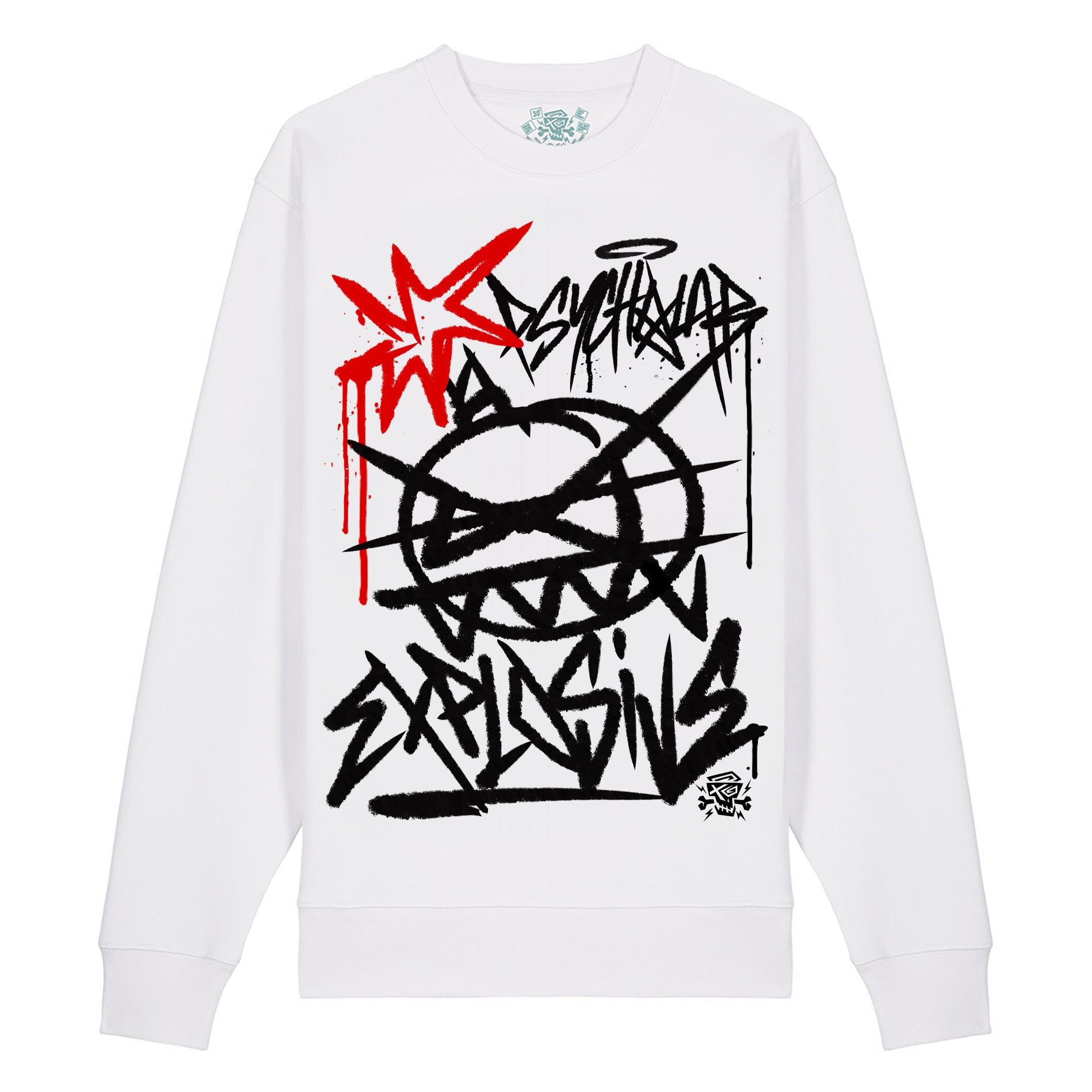 Explosive Streetwear Sweatshirt – Graffiti-Print aus Berlin