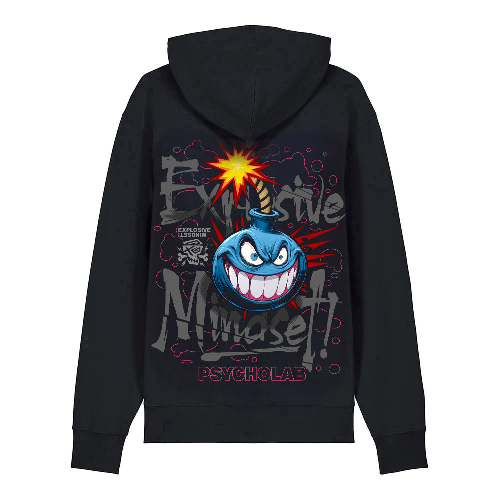 Bomb Hoodie Black – Explosive Mindset Streetwear für Rebellen