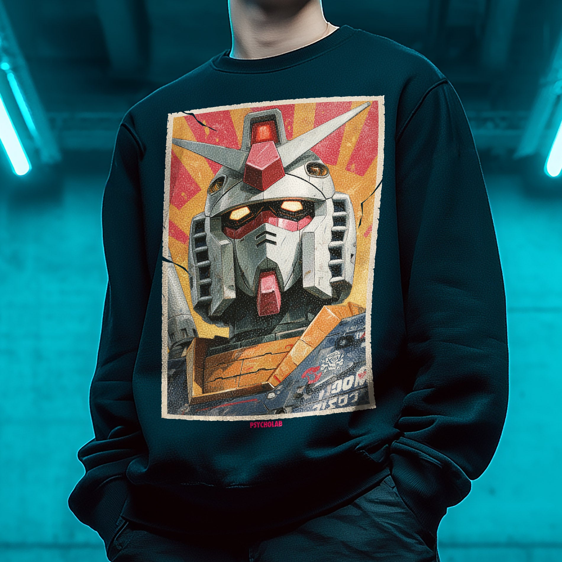 Robot Streetwear Sweatshirt – Anime Mecha trifft urbane Rebellion