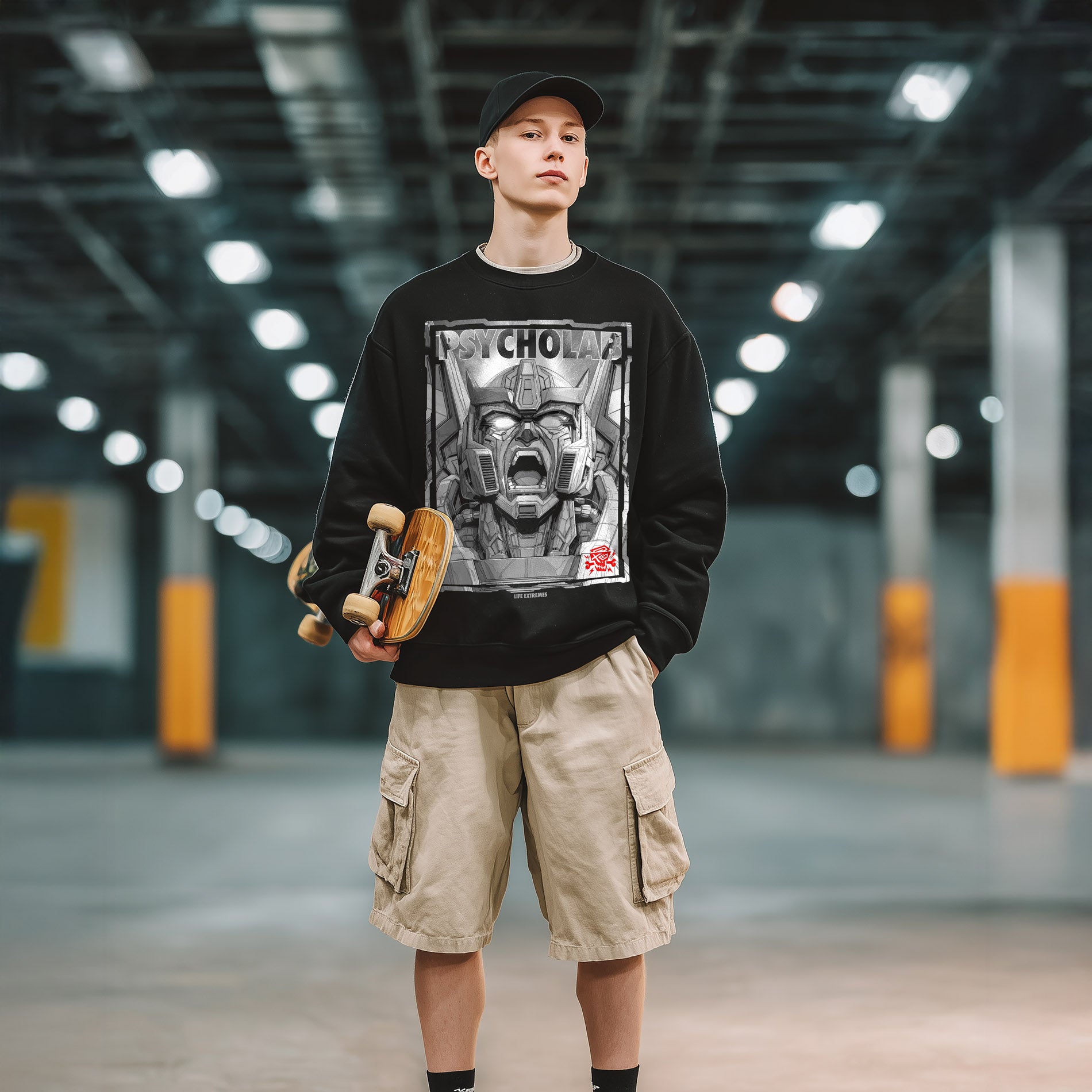 Robot Scream Streetwear Sweatshirt – Chrom-Comic & Urban Graffiti